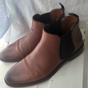Nordstrom Men’s Shop tan leather boots Size 9
